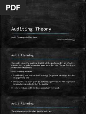 audit plan