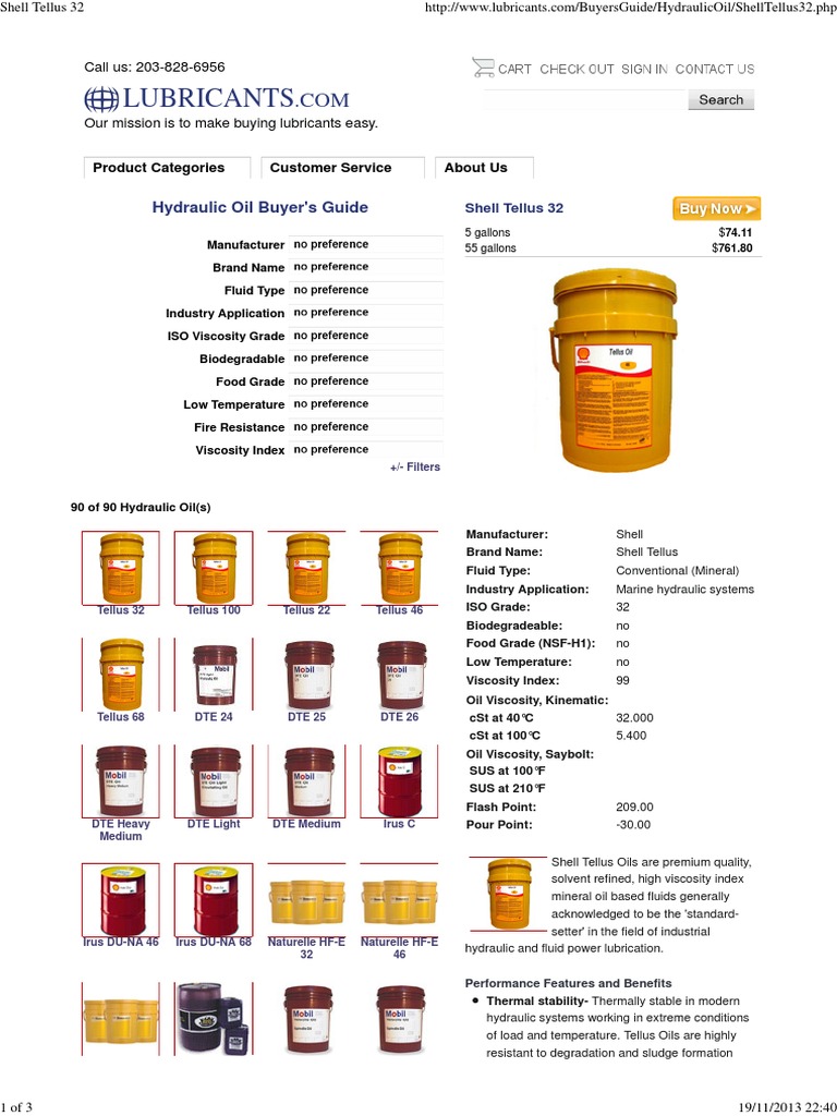 Lubricants: Hydraulic Oil Buyer's Guide | PDF | Motor Oil | Lubricant