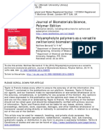 Polyampholyte Polymers As A Versatile