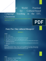 The Real World: Practical Techniques For Cultural-Based Language Teaching in The EFL Classroom