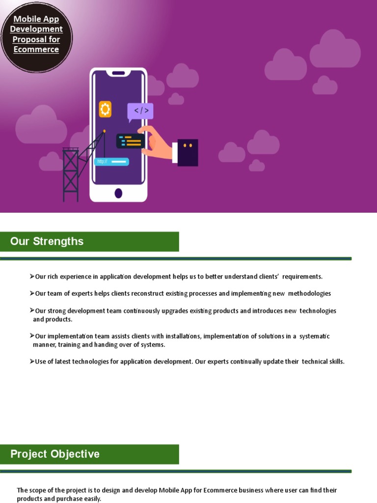 Ecommerce Mobile App Development Proposal | PDF | Mobile App ...