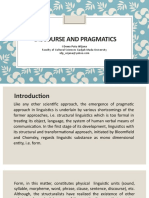 Discourse and Pragmatics by Prof Putu-ugm