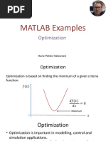 MATLAB Examples - Optimization