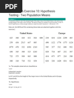 STAT 1 Lab Exercise 10: Hypothesis Testing - Two Population Means