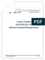 Course Outline Sap HCM Ecc 6.0 (Human Capital Management)