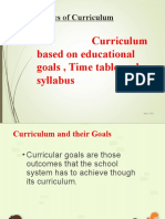Curriculum Goals and Resources