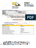 Informe estado máquina 236D