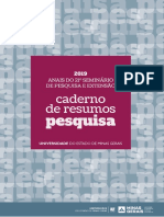 Anais Seminario de Pesquisa 2019 Uemg