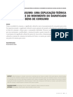 MCCRACKEN, G. Cultura e Consumo Uma Explicação Teórica Da Estrutura e Do Movimento Do Significado Cultural Dos Bens de Consumo