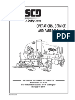Operations, Service and Parts Manual