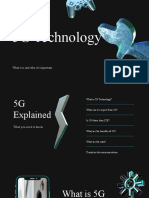 Blue 3D Elements 5G Technology Presentation