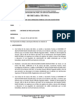 Informe de Precalificación