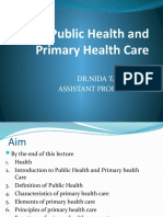 Public Health and Primary Health Care