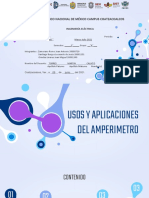 Uso y Aplicación de Ampérimetro - Equipo 4.0