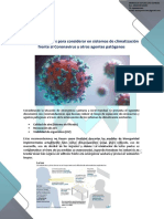 Recomendaciones Climatización frente a Coronavirus