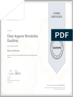 César Augusto Hernández Gualdrón: Course Certificate