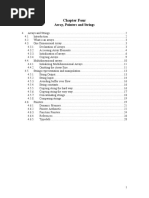 Chapter 4 - Arrays Pointers and String