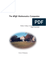 The Latex Mathematics Companion Gai