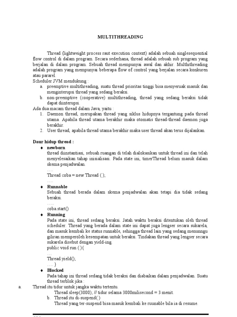MULTITHREADING | PDF