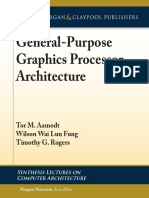(Synthesis Lectures in Computer Architecture #44.) Aamodt, Tor M._ Fung, Wilson Wai Lun_ Rogers, Timothy G. - General-purpose Graphics Processor Architectures-Morgan & Claypool Publishers (2018)