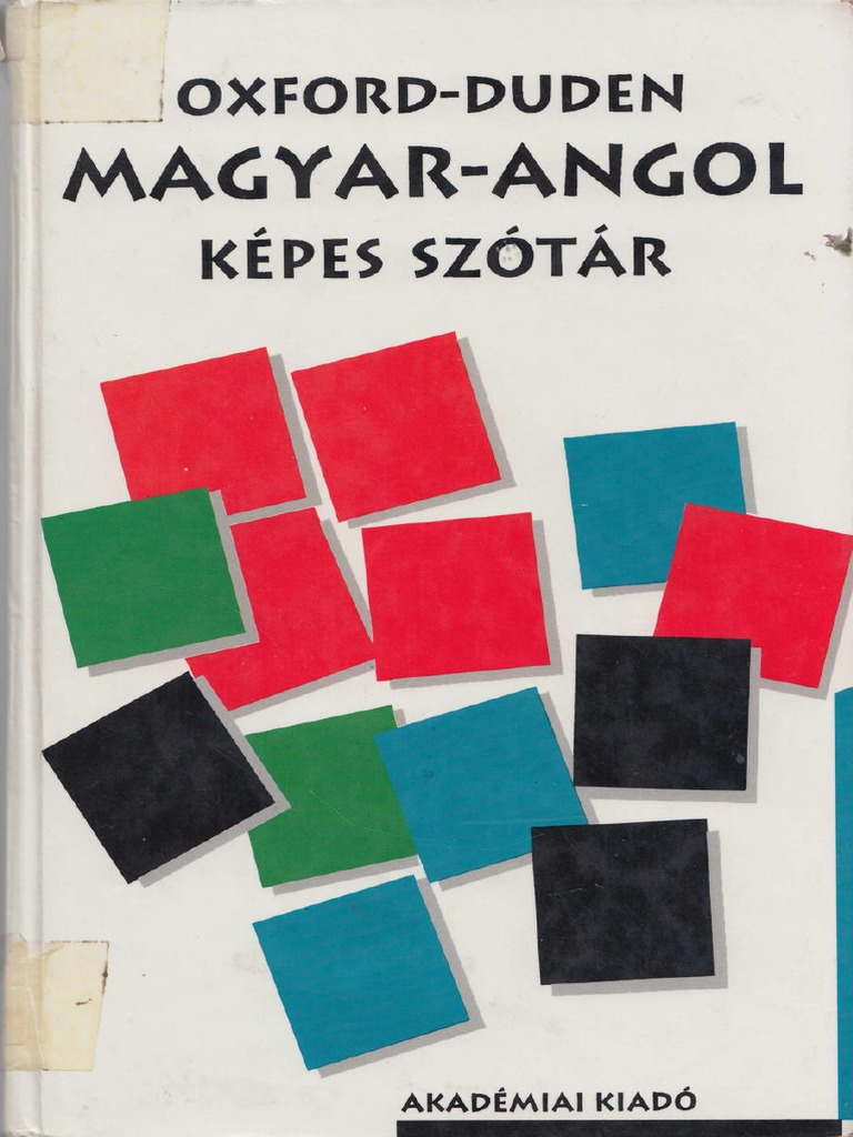 Ányos László - Oxford - Duden - Magyar-Angol Képes Szótár | PDF