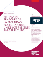 Sistema de Pensiones de La Seguridad Social en Cuba: Un Debate Presente para El Futuro