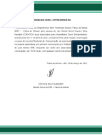 1 Edital de Convocação Assembleia Diretoria de Comunicação