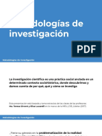 Clase Metodologías Investigación 2020