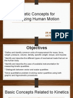 Kinematic Concepts For Analyzing Human Movement