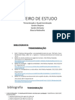 Roteiro de estudo sobre a trimembração e quadrimembração humana