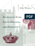 Watson, Alan - Sources of Law, Legal Change, and Ambiguity-University of Pennsylvania Press (1998)