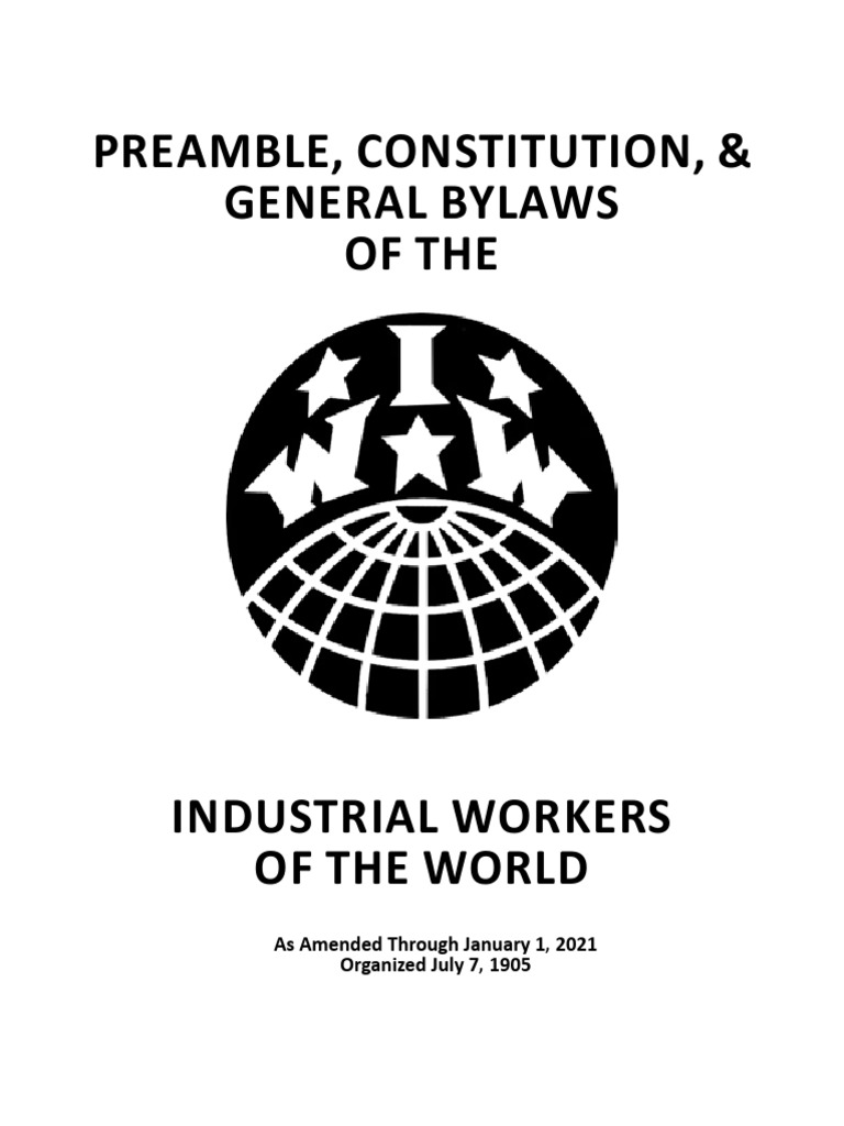 Iww Constitution PDF Industrial Workers Of The World Board Of