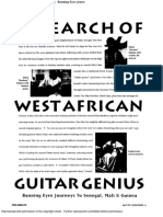 In Search of West African Guitar Genius - Banning Eyre Journ