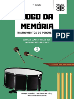 03 Jogo Da Memória - Coleção Classe Dos Instrumentos Musicais