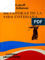 Metáforas de La Vida Cotidiana by Lakoff, George Johnson, Mark