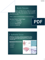 Body Tissues: 1. Epithelial Tissue