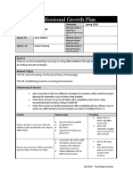 Ed Psii - Professional Growth Plan