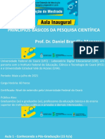 A1 - Princípios Básicos Da Pesquisa Científica - Prof Dr. Daniel Brandão