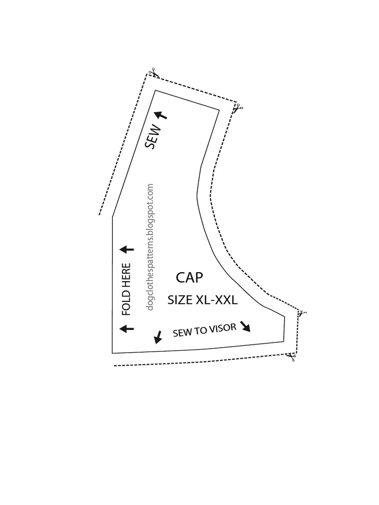 Dog Cap Pattern XLXXL PDF