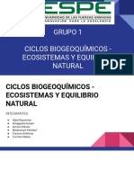 Grupo 1, Ciclos Bioquimicos - Ecosistemas y Equilibrio Natural