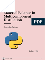 Basic Mass Balance Calculation Using Python