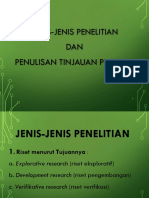 Jenis-Jenis Penelitian Dan Penulisan Tinjauan Pustaka