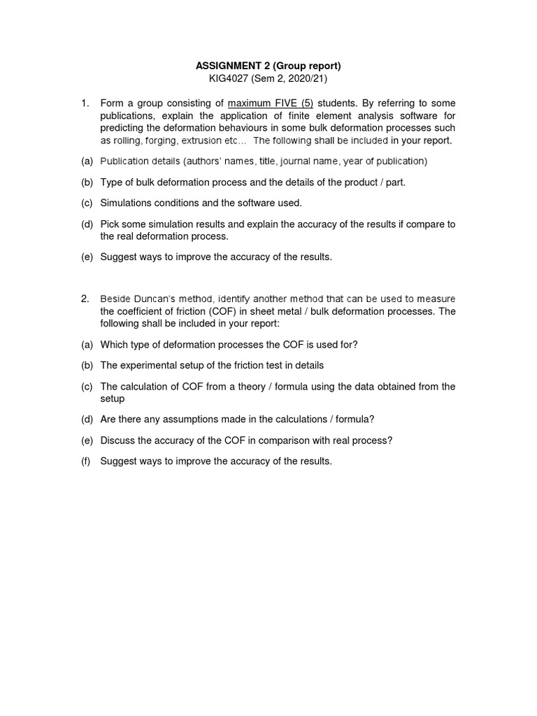 ASSIGNMENT (Group Report) | PDF | Art | Computers