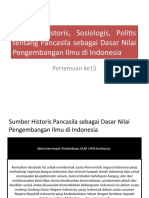Sumber Historis, Sosiologis, Politis tentang Pancasila