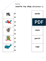 Yle Movers Word List Unit 1 Toy Shop 1 Worksheet Templates Layouts 97900