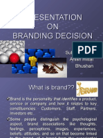 On Branding Decision