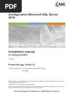 Configuration Microsoft SQL Server 2016: For System Providers