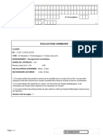 E3c Enseignement Scientifique Terminale 05476 Sujet Officiel