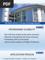 MMU Exchange Programme Courses (All) - 210504