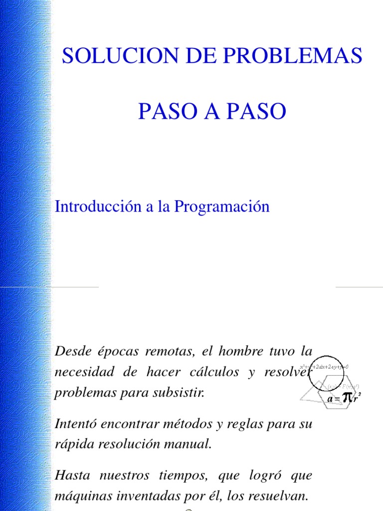 Guía Paso a Paso para Resolver Problemas | PDF | Algoritmos | Enseñanza ...